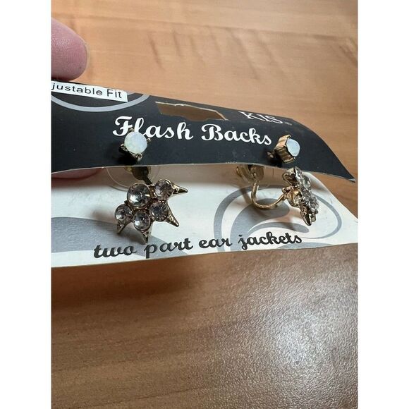 KIS Flash Backs Two Part Ear Jacket Earrings - Picture 4 of 6